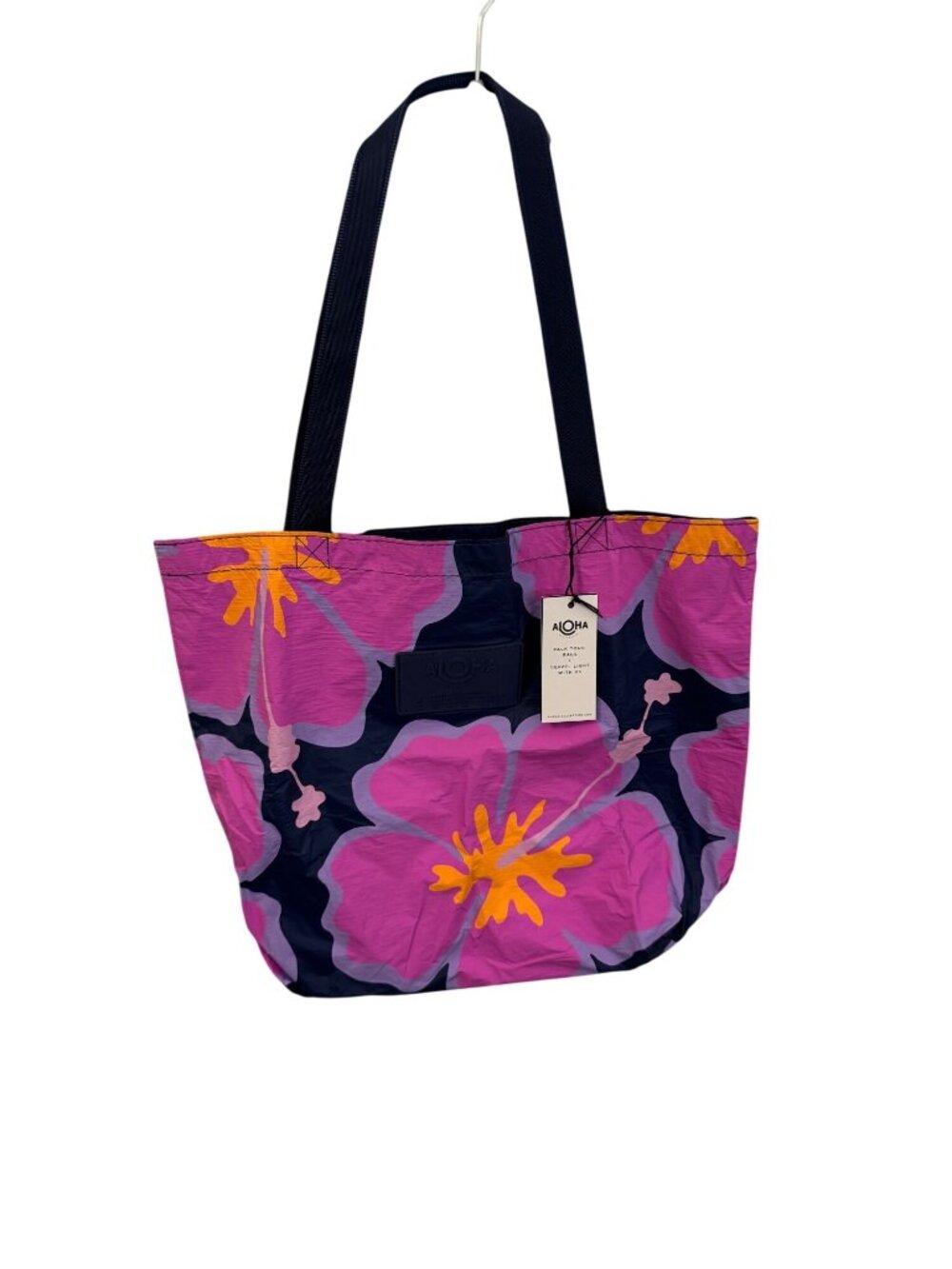 NWT Aloha Collection reversible Aloha/floral tote